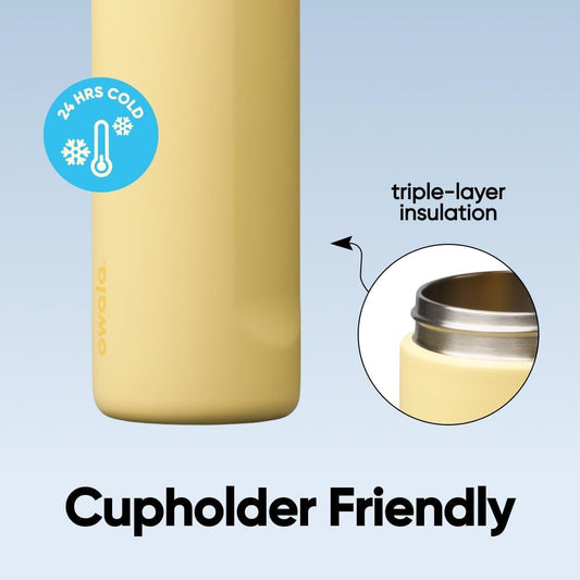 Freesip 710ml (24oz) Insulated Water Bottle - Butter Half